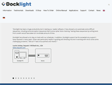 Tablet Screenshot of docklight.de